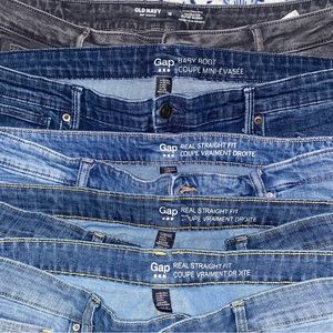 Bundle of 5 jeans 4 gap 1 old navy